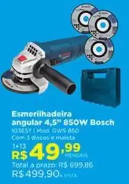 Lojas Solar Esmerilhadeira angular 4,5" Bosch oferta