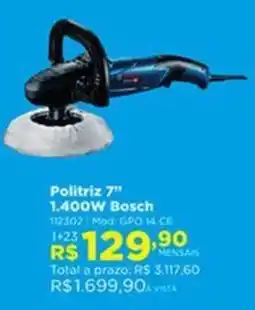 Lojas Solar Politriz 7" 1.400W Bosch oferta