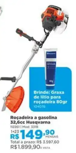 Lojas Solar Roçadeira a gasolina 32,6cc Husqvarna oferta