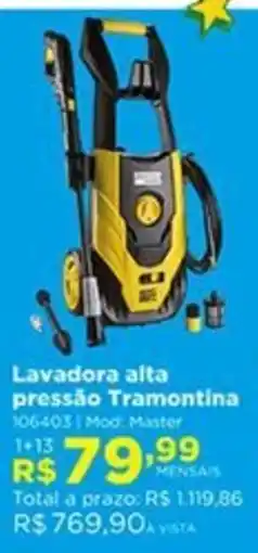 Lojas Solar Lavadora alta pressão Tramontina oferta