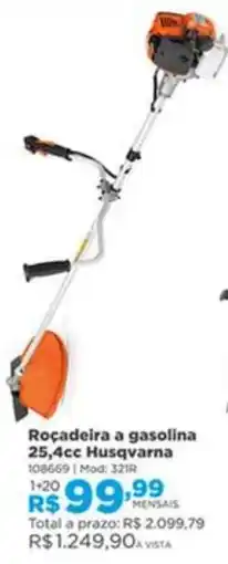 Lojas Solar Roçadeira a gasolina 25,4cc Husqvarna oferta