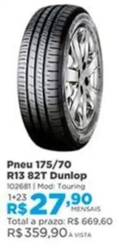 Lojas Solar Pneu 175/70 R13 82T Dunlop oferta