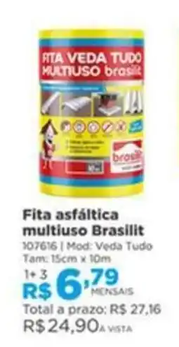 Lojas Solar Fita asfáltica multiuso Brasilit oferta