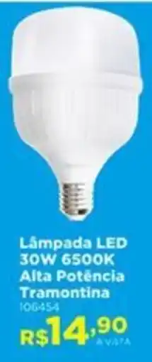 Lojas Solar Lâmpada led 30w 6500k alta potência tramontina oferta
