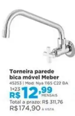 Lojas Solar Torneira parede bica móvel meber oferta
