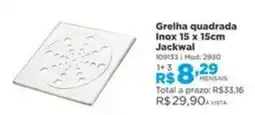 Lojas Solar Grelha quadrada inox oferta