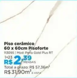 Lojas Solar Piso cerâmico oferta