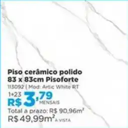 Lojas Solar Piso cerâmico polido oferta
