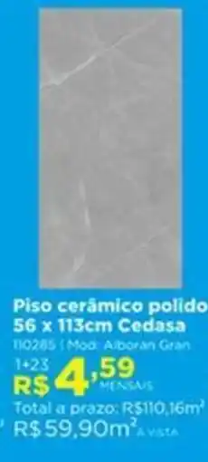 Lojas Solar Piso cerâmico polido oferta