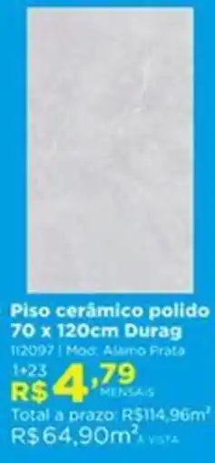 Lojas Solar Piso cerâmico polido oferta