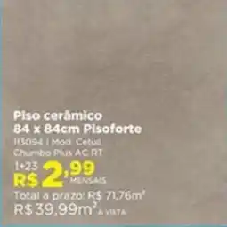 Lojas Solar Piso cerâmico Pisoforte oferta