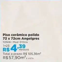 Lojas Solar Piso cerâmico polido Angelgres oferta