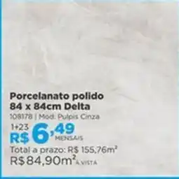 Lojas Solar Porcelanato polido oferta