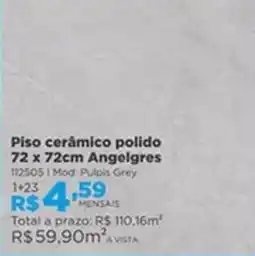 Lojas Solar Piso cerâmico polido Angelgres oferta