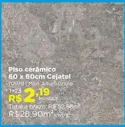 Lojas Solar Piso cerâmico oferta