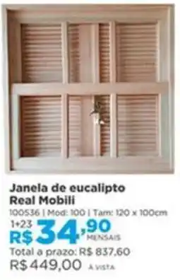 Lojas Solar Janela de eucalipto oferta
