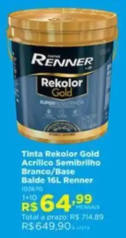 Lojas Solar Tinta rekolor gold oferta