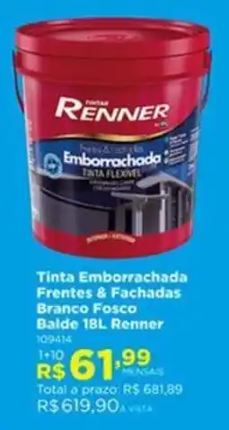 Lojas Solar Tinta emborrachada frentes & fachadas branco fosco oferta
