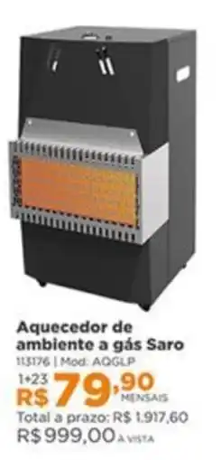 Lojas Solar Aquecedor de ambiente a gás Saro oferta