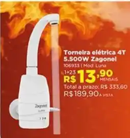 Lojas Solar Torneira elétrica 4t oferta