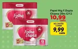 Chama Supermercados Papel hig f. dupla chama oferta