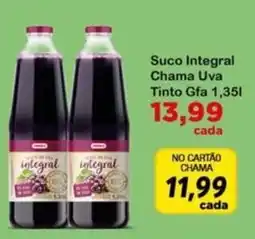 Chama Supermercados Suco integral chama uva tinto oferta