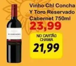 Chama Supermercados Vinho Chi Concha Y Toro Reservado Cabernet oferta