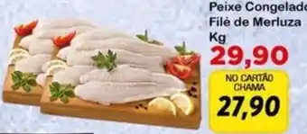Chama Supermercados Peixe Congelado Filé de Merluza oferta