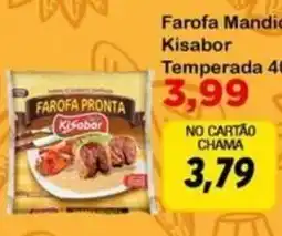 Chama Supermercados Farofa mandioca temperada oferta