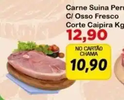Chama Supermercados Carne Suina Peru C/ Ossos Fresco Corte Caipira oferta