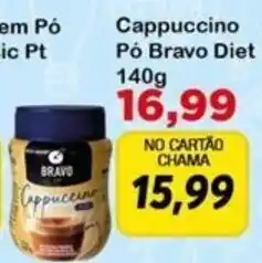 Chama Supermercados Cappuccino Pó Bravo Diet oferta