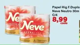 Chama Supermercados Papel Hig F.Dupla Neve Neutro 30m oferta