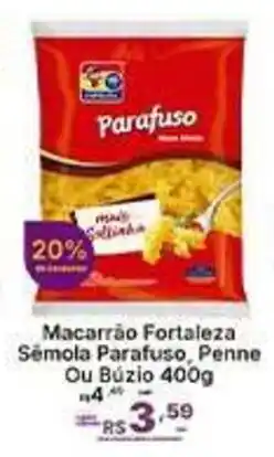 Super Lagoa Macarrão Fortaleza Sêmola Parafuso, Penne Ou Búzio oferta