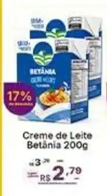 Super Lagoa Creme de Leite Betânia oferta