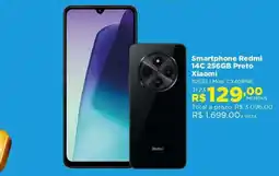 Lojas Solar Smartphone redmi 14c 256gb preto oferta