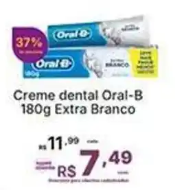 Super Lagoa Creme dental Oral-B Extra Branco oferta