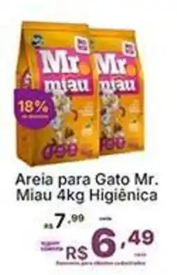 Super Lagoa Areia para Gato Mr. Miau 4kg Higiênica oferta