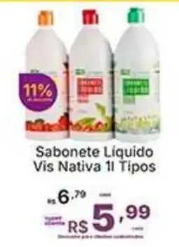 Super Lagoa Sabonete Líquido Vis Nativa 11 Tipos oferta