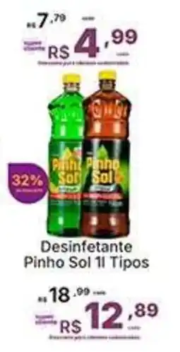 Super Lagoa Desinfetante Pinho Sol 1l Tipos oferta