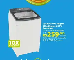 Lojas Solar Lavadora de roupas Branca 220V Brastemp oferta