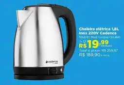 Lojas Solar Chaleira elétrica inox 220v cadence oferta