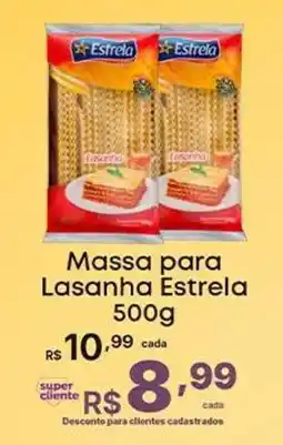 Super Lagoa Massa para Lasanha Estrela oferta
