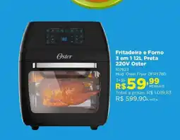 Lojas Solar Fritadeira e Forno 3 em 1 Preta oferta