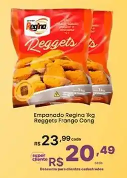Super Lagoa Empanado regina 1kg reggets frango cong oferta
