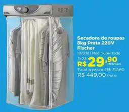 Lojas Solar Secadora de roupas Prata 220V Fischer oferta
