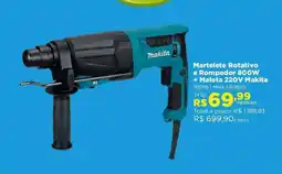 Lojas Solar Martelete Rotativo e Rompedor 800W + Maleta 220V Makita oferta