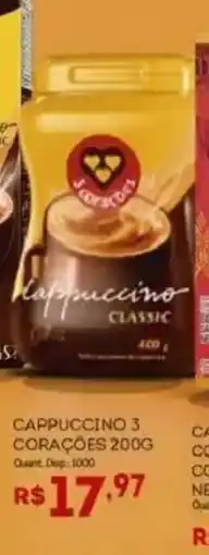 Bistek Supermercados Cappuccino 3 corações oferta