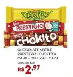 Bistek Supermercados chocolate nestlé prestígio /chokito/ caribe oferta