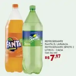 Bistek Supermercados refrigerante fanta 2l laranja refrigerante sprite 2 litros - cada oferta