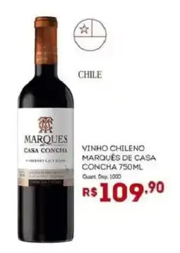 Bistek Supermercados Vinho chileno marquês de casa concha oferta